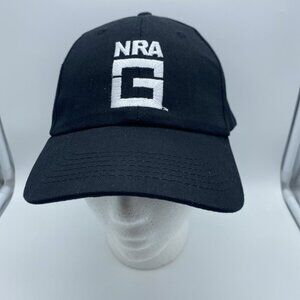 NRA G Black Adjustable Adult Baseball Cap Hat Hook-Loop Carry Guard
